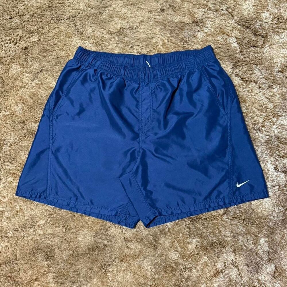 Vintage Y2K Nike Track Running Shorts Navy Blue Large